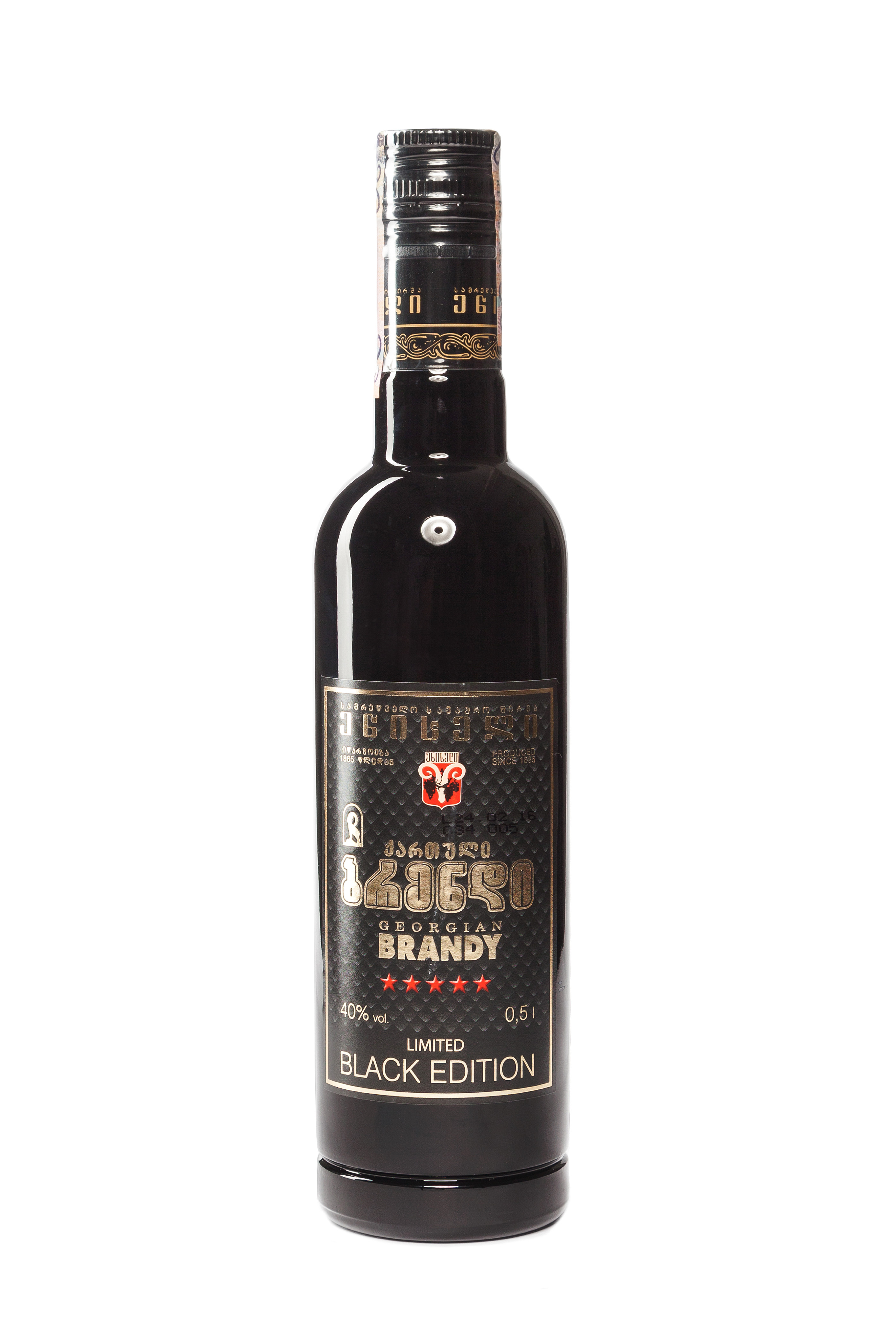 GEORGIAN BRANDY BLACK 0.50L 40% (čistá fľaša)