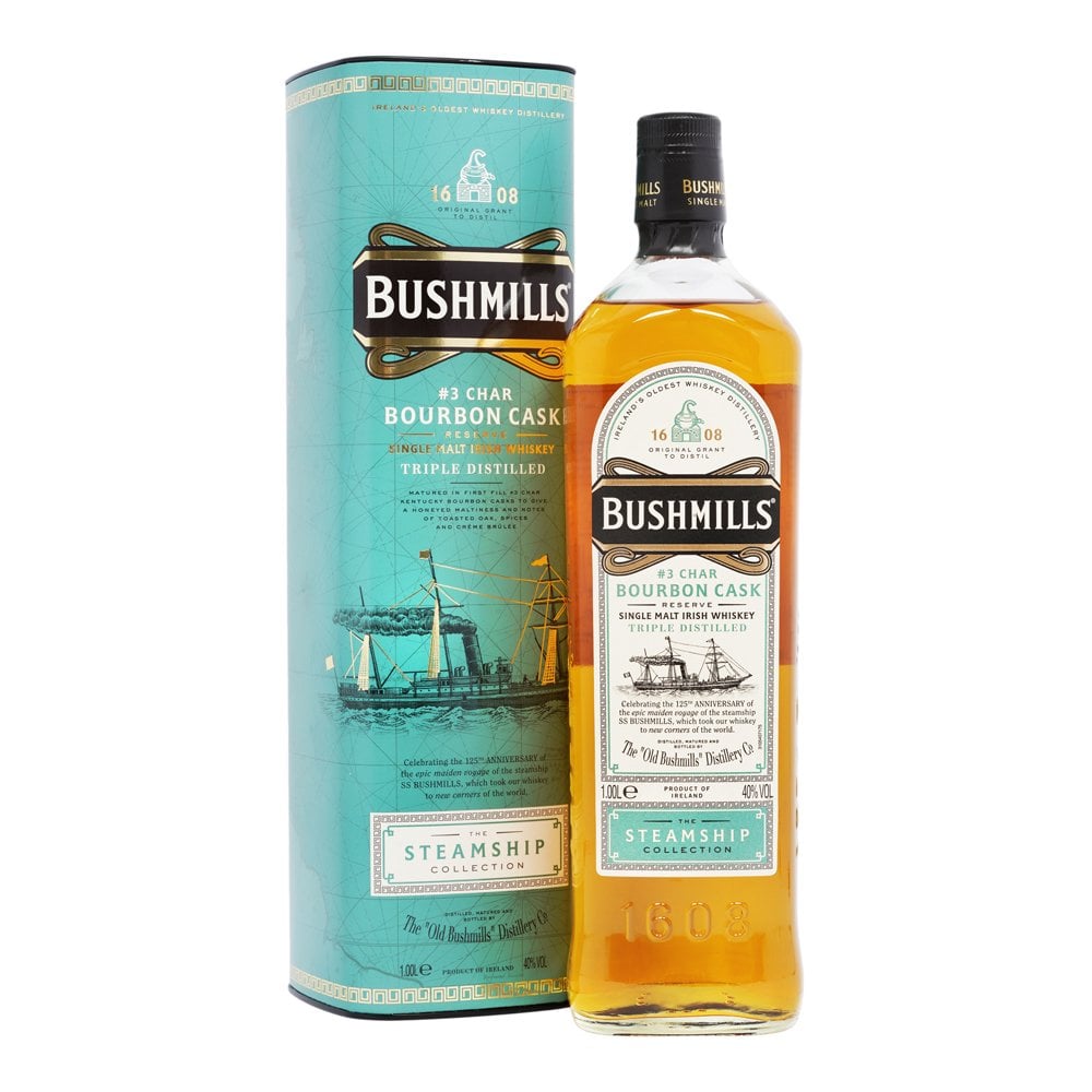 BUSHMILLS CHAR BOURBON CASK 1L 40% GB (tuba)