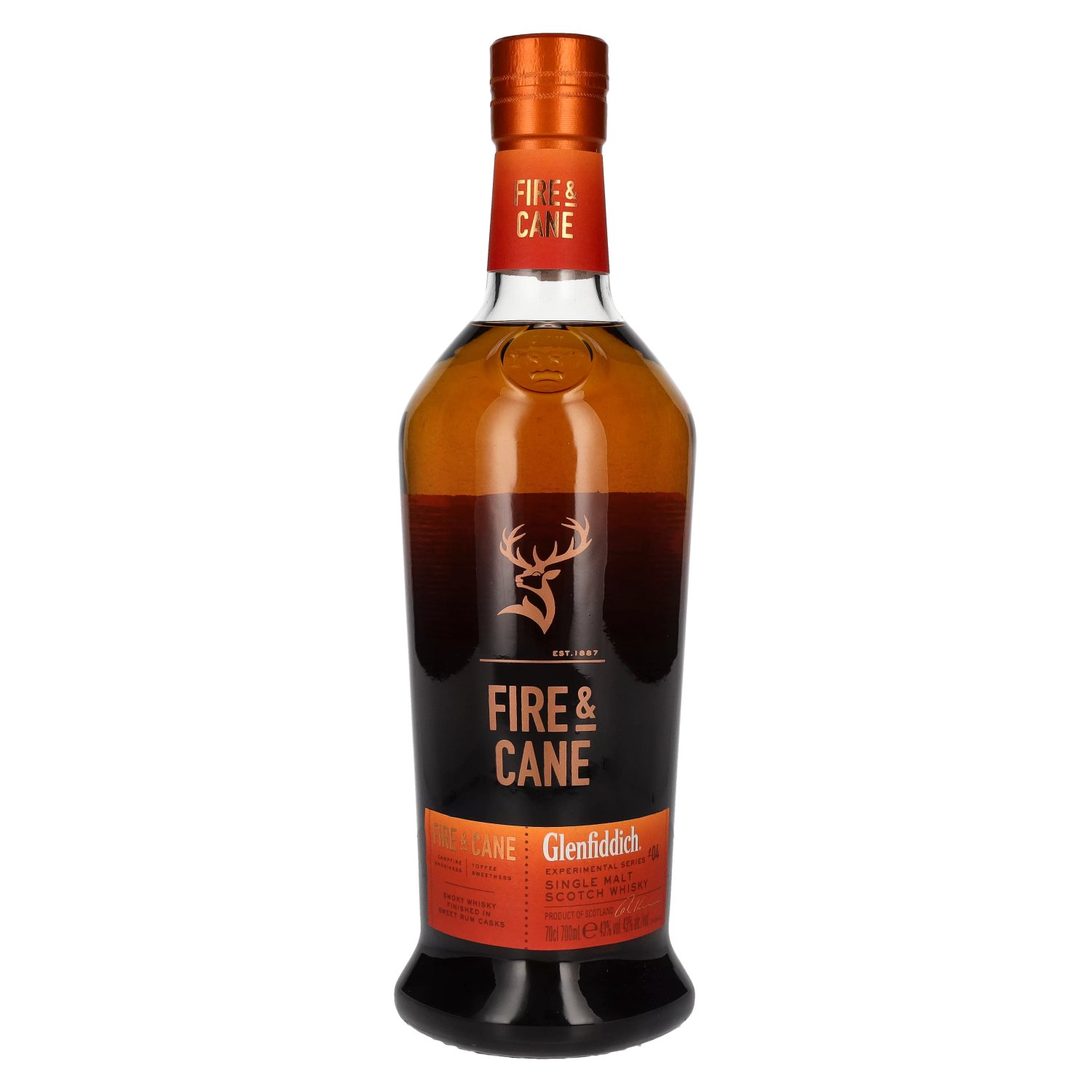 GLENFIDDICH FIRE & CANE 0.70L 43% (čistá fľaša)