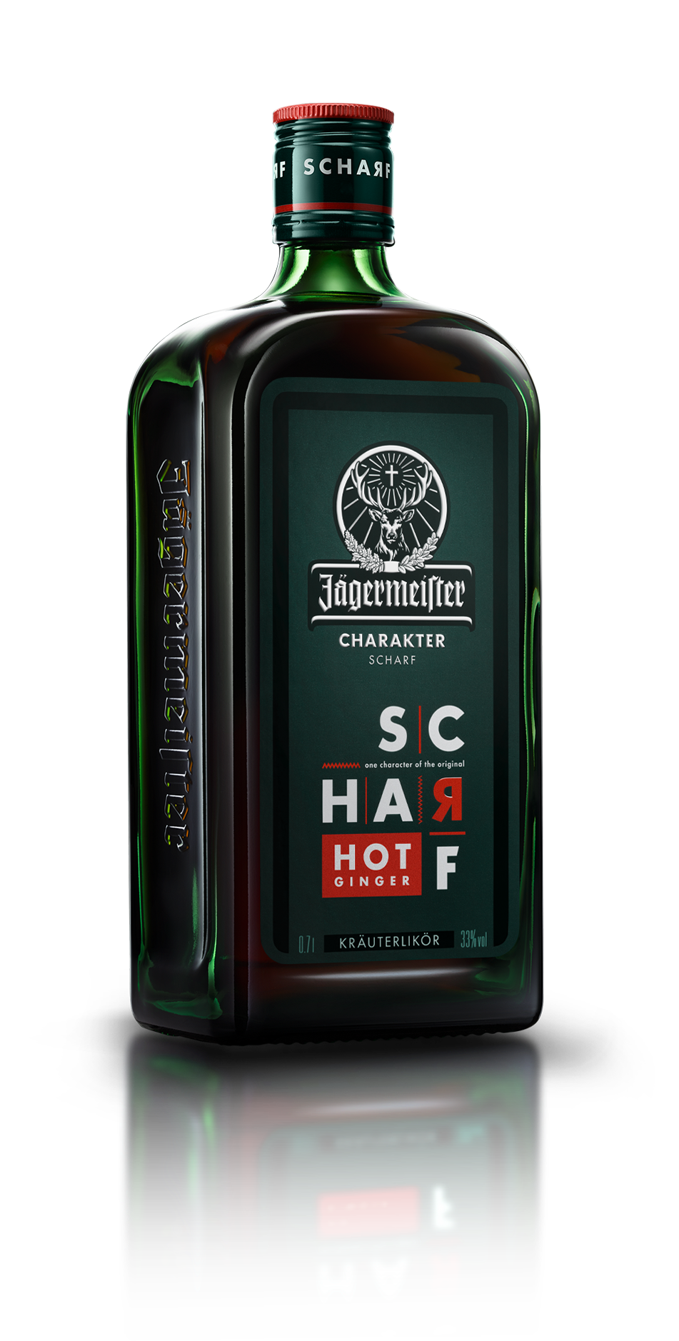 Jägermeister Scharf 33% 0,7 l (čistá fľaša)