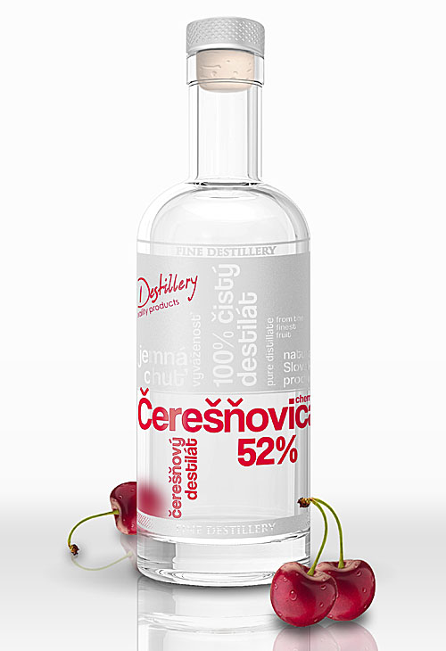 FD ČEREŠŇOVICA 0.50L 52% (čistá fľaša)