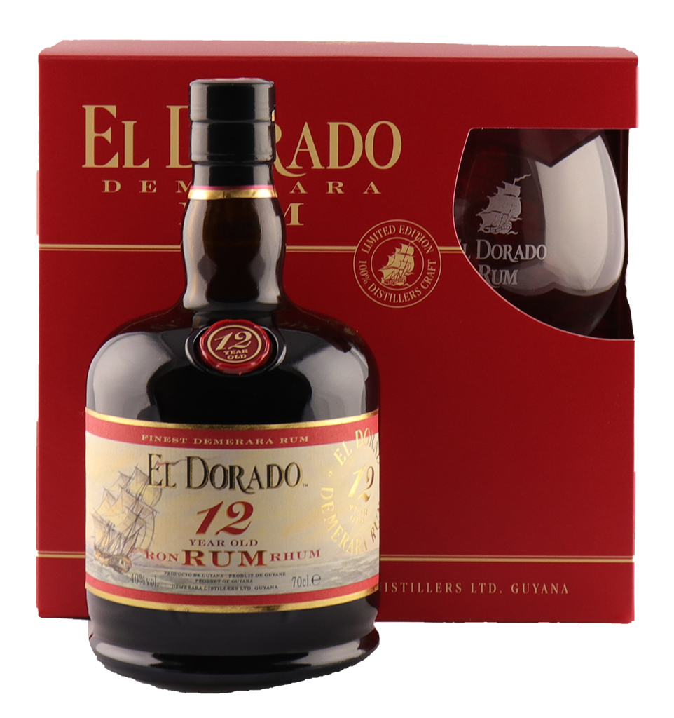 El Dorado 12y 1 pohár 40% 0,7 l