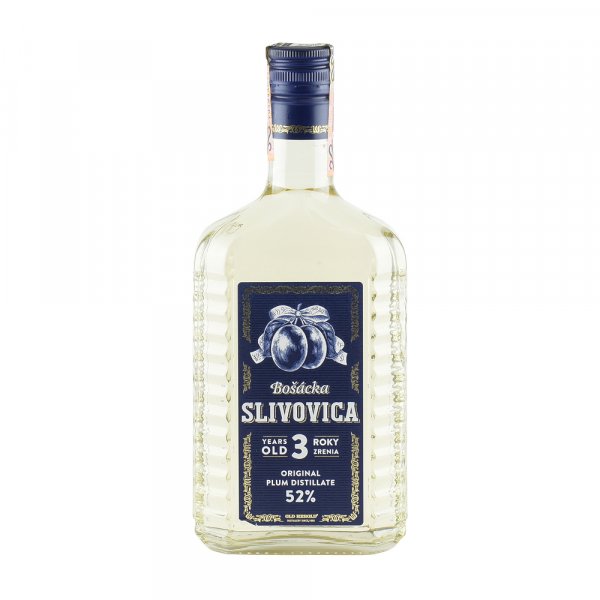 BOŠÁCKA SLIVOVICA 3 YO EXCLUSIVE 0.70L 52% (čistá fľaša)