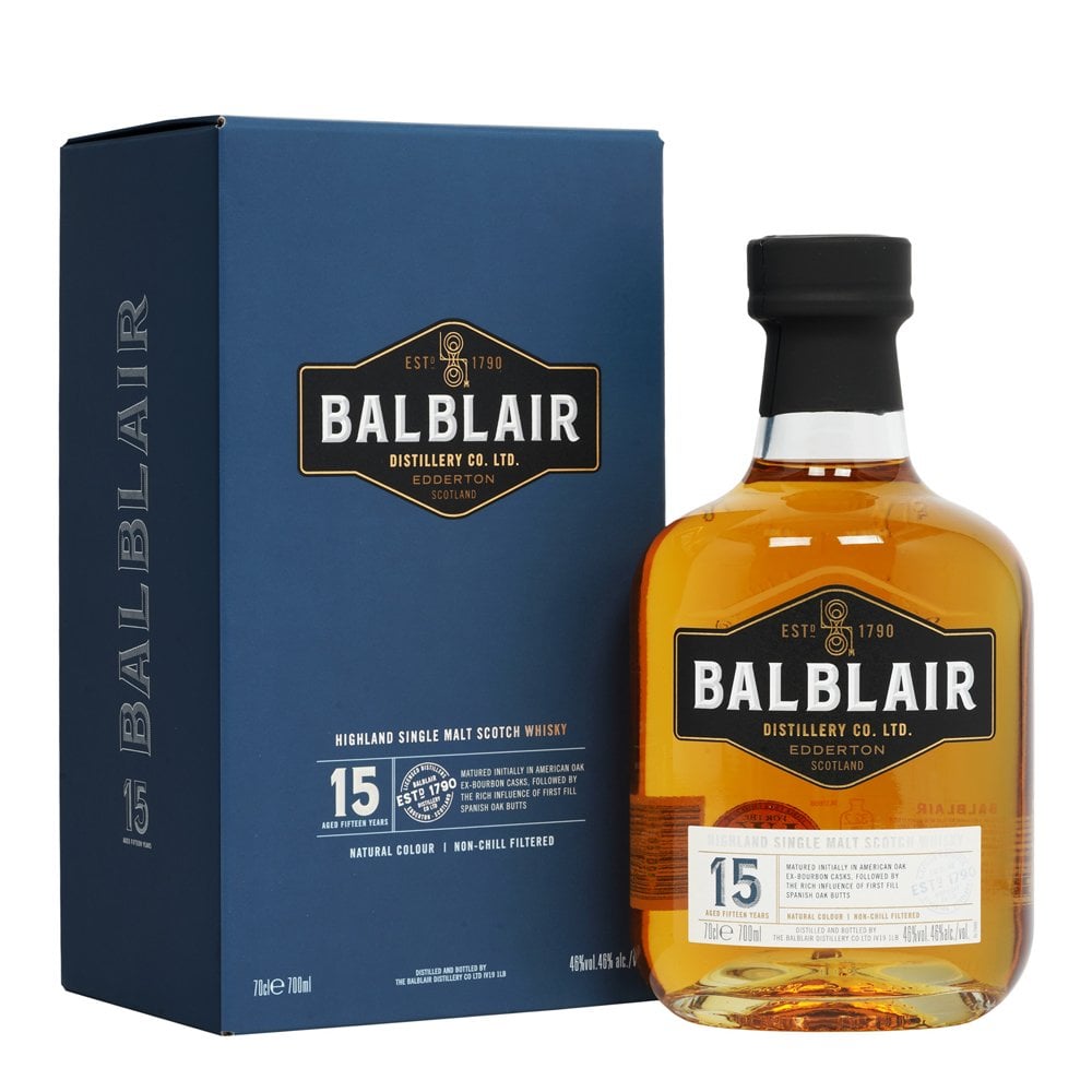 BALBLAIR 15 YO 0.70L 46% GB (kartón)