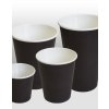 black paper cups