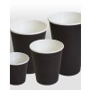 black paper cups