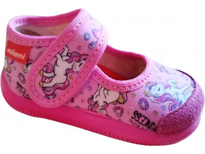 Dívčí bačkory Milami 227 10KONJCP Pink unicorn