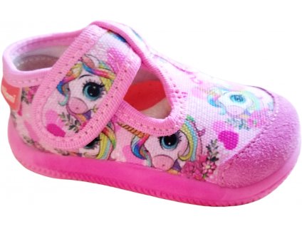 Dívčí bačkory Milami 226 DX 27 Pink Unicorn