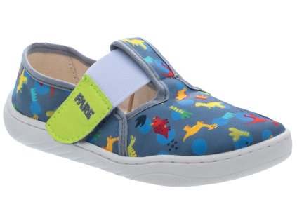 Bačkory Barefoot Fare Bare WIDE 7001461 dinosauři