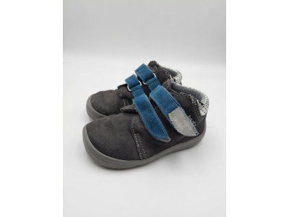 Barefoot BEDA CELOROČNÍ VELUR BF 0001/W/M ROBIN Grey re-barefoot