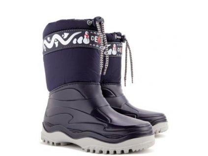 DEMAR - Dětská zimní obuv FROST 0376 B modrá