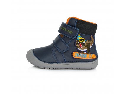 D.D.Step zimní W063-284 barefoot dinosaur Royal blue