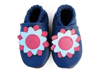 Capáčky Afelo tmavě modré s kytičkou