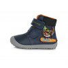 D.D.Step zimní W063-284 barefoot dinosaur Royal blue