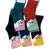 Ponožky 5 kusů v balení thermo kočky fluffy Aura Via
