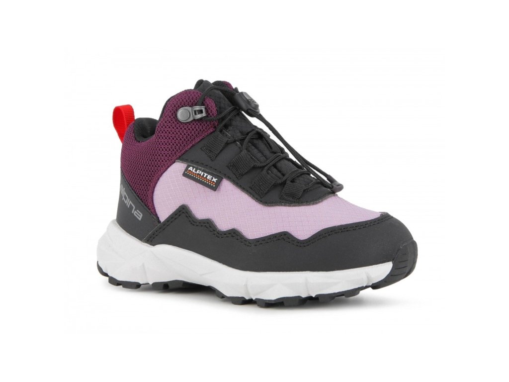 Alpina dětské trekingové outdoor boty Breeze jr mid prunk/pink lav (Varianta produktu 25)