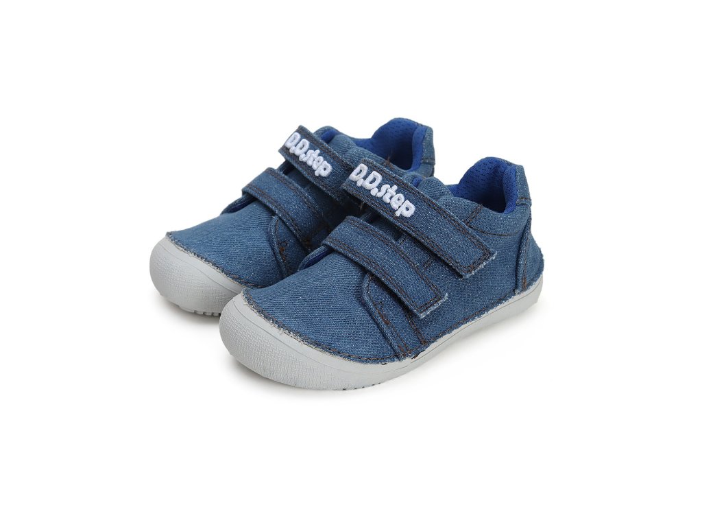 Barefoot plátěné tenisky D.D.step C063-41360 Bermuda Blue (Varianta produktu 28)