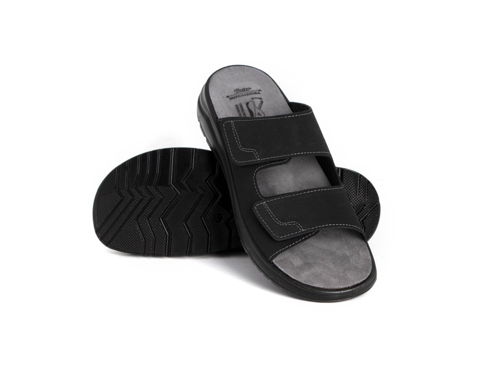 Batz Erik Black pánské zdravotní pantofle (Varianta produktu 44)