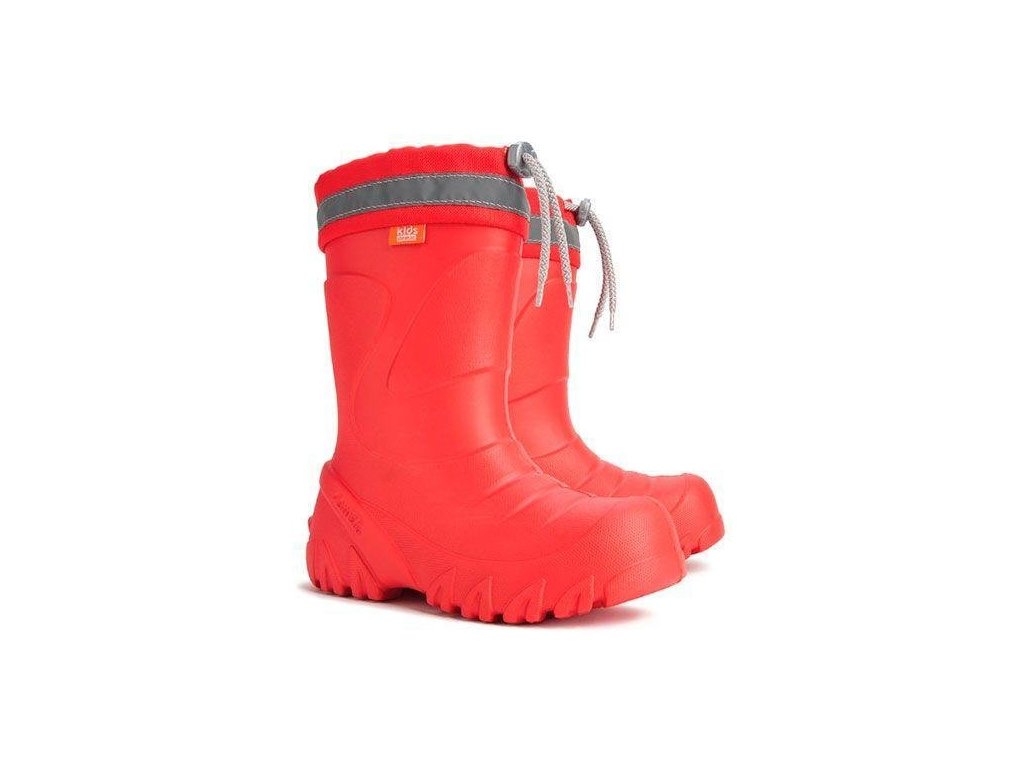 Demar MAMMUT G červená dětské zateplené holínky (Varianta produktu 22/23)