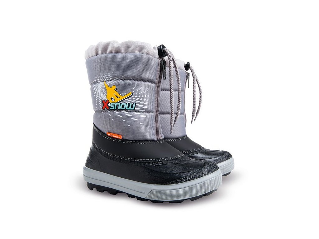 Dětské sněhule Demar KENNY 2 NC X-SNOW šedá (Varianta produktu 30/31)