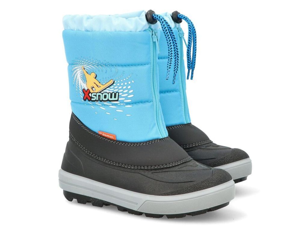Dětské sněhule Demar KENNY 2 NF X-SNOW světle modrá (Varianta produktu 30/31)