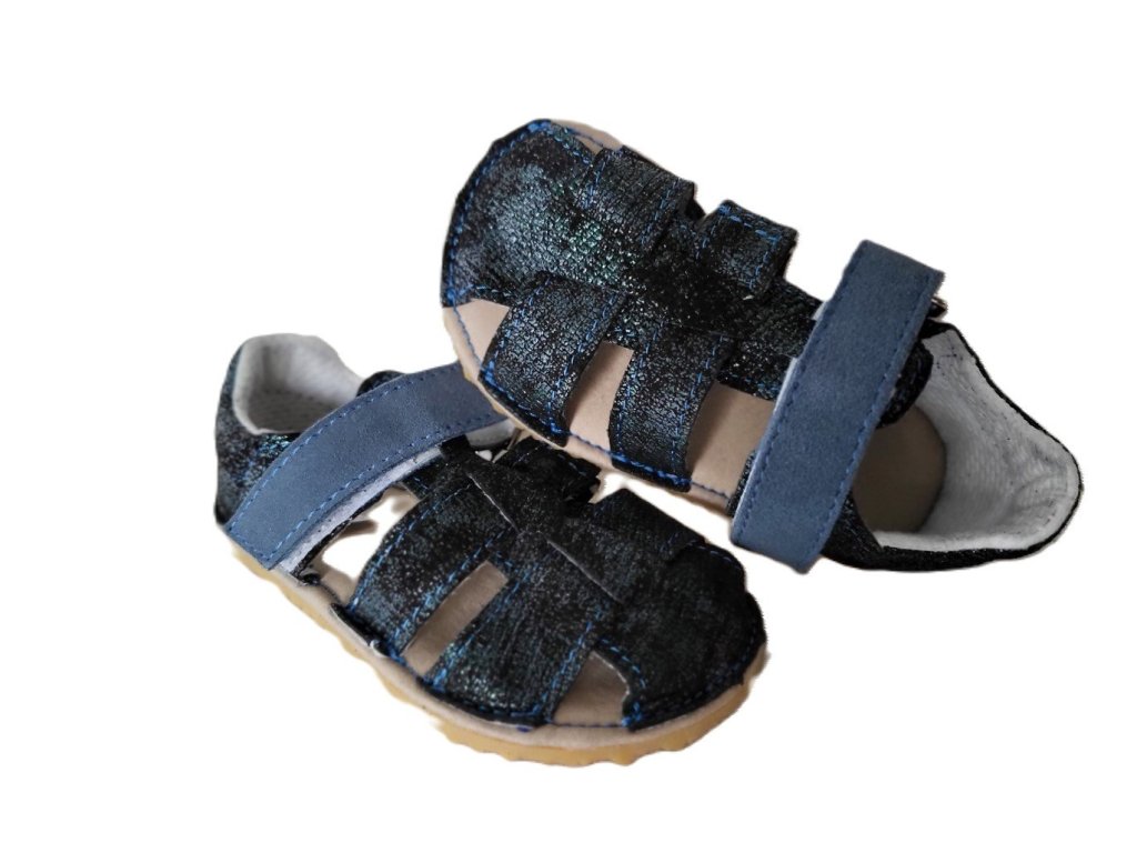 Jonap barefoot kožené sandálky Zula modrozelená (Varianta produktu 22)