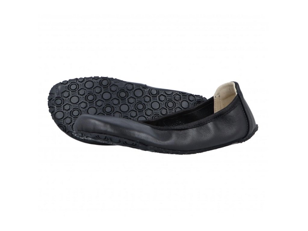 Jonap Jampi Sisi barefoot balerínky kožené černá (Varianta produktu 37)