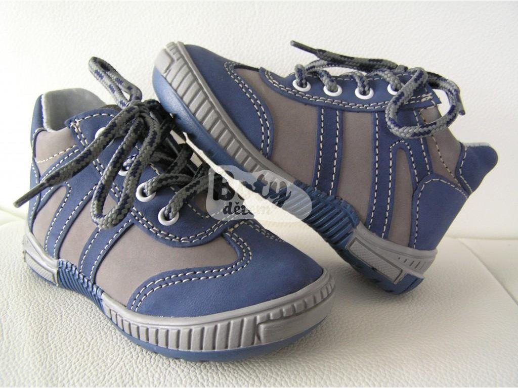 Jonap kožené boty 014 M modrošedá (Varianta produktu 20)