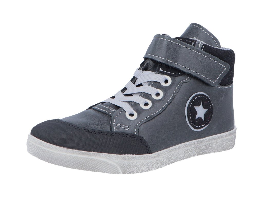 Jonap kožené boty 028 M černá hvězda (Varianta produktu 33)