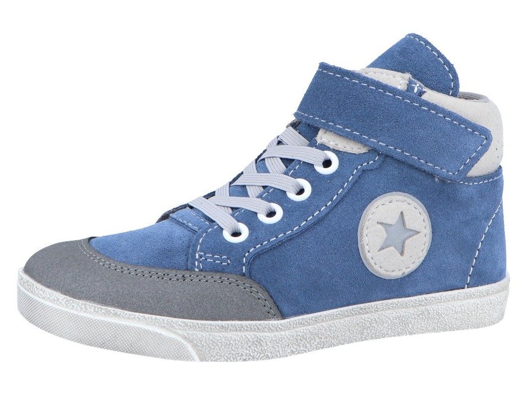 Jonap kožené boty 028 SV modrá hvězda (Varianta produktu 32)