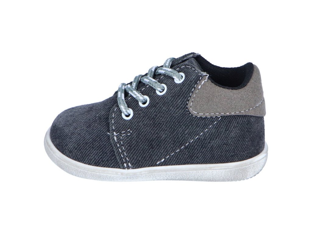 Jonap kožené capáčky KID šedá jeans (Varianta produktu 18)