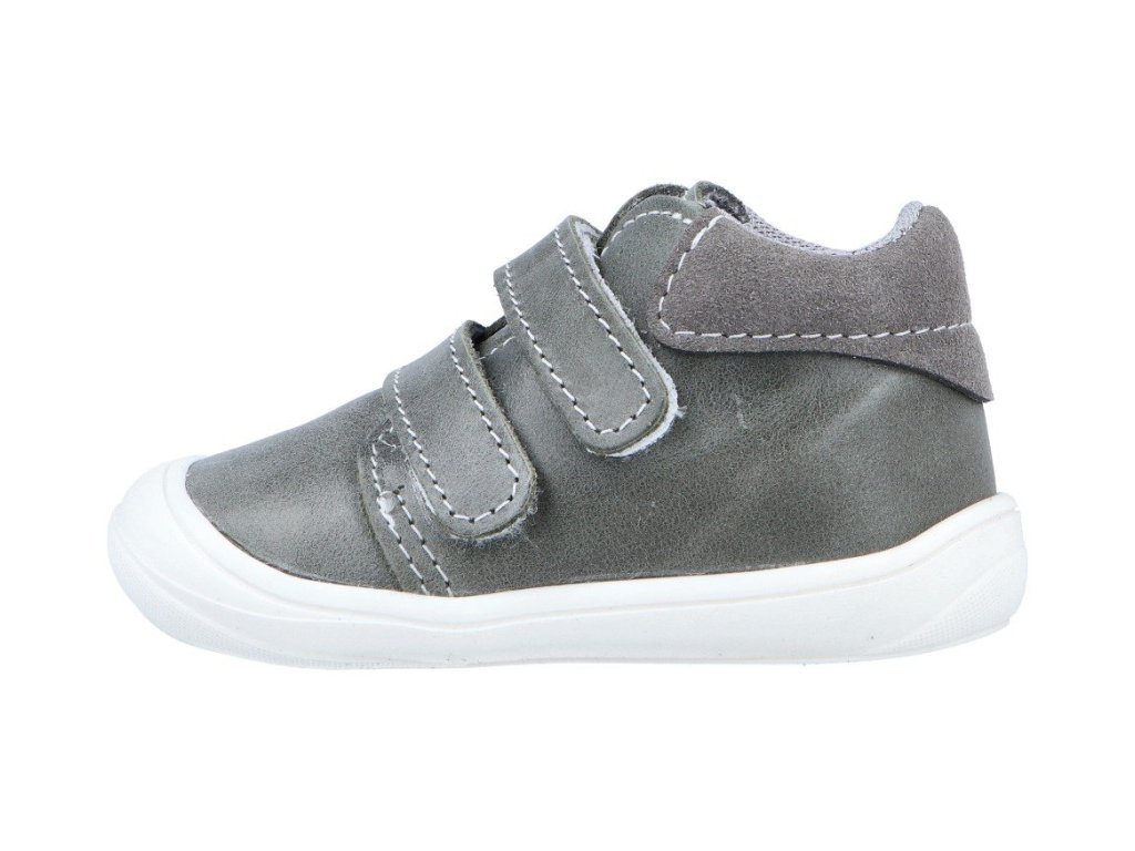 Jonap kožené capáčky KID velcro šedá (Varianta produktu 20)