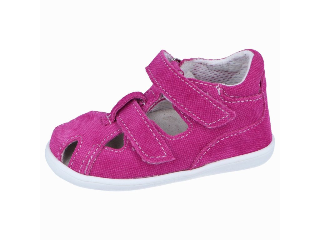 Jonap kožené sandálky 041 S šedá růžová denim (Varianta produktu 26)