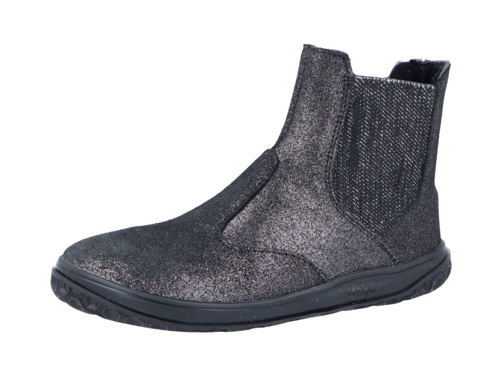 Jonap zimní kožené barefoot boty Igy černá devon (Varianta produktu 32)