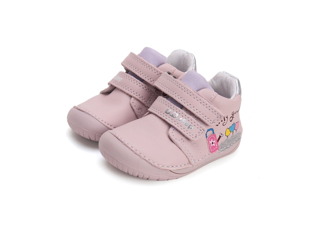 Kožené barefoot boty D.D.step S070-51253A Mauve (Varianta produktu 22)