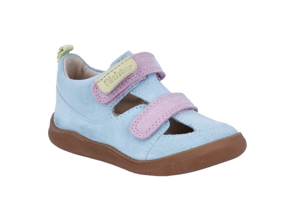 Kožené barefoot sadnálky Samy Richter 0753-1211-5711 turquoise (Varianta produktu 19)