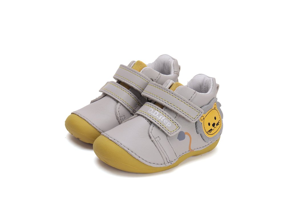 Kožené boty D.D.step S015-51897A Light Grey (Varianta produktu 21)