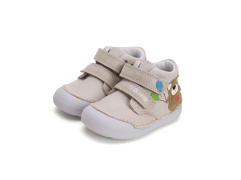 Kožené boty D.D.step S066-51917 Cream (Varianta produktu 21)