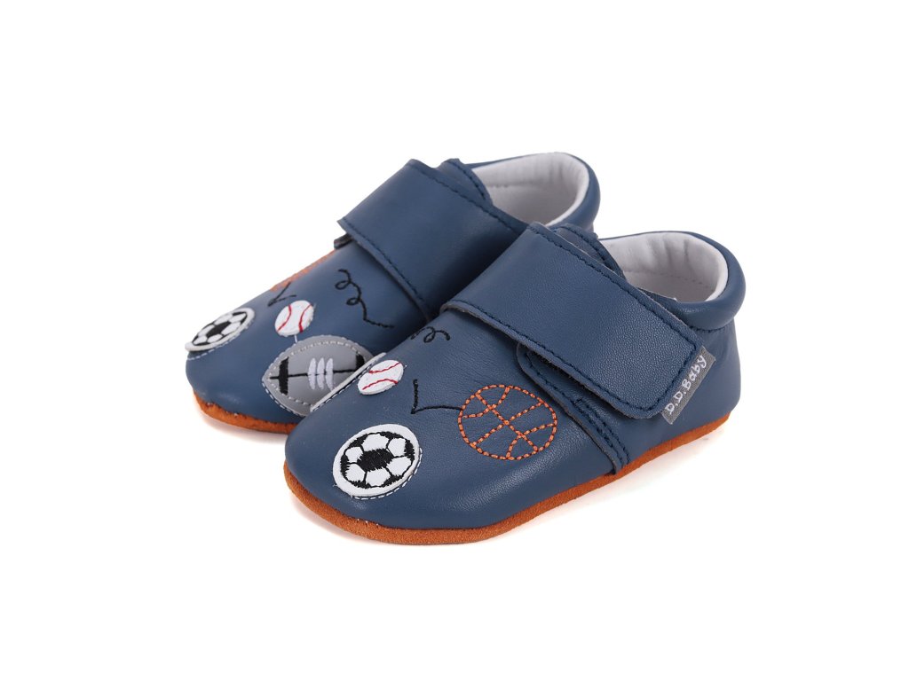 Kožené capáčky D.D.step K1596-51110 Bermuda Blue (Varianta produktu L)