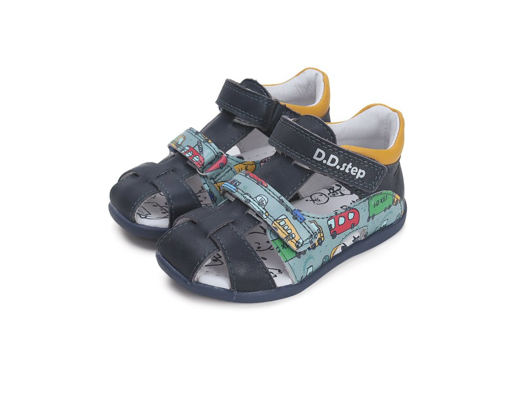 Kožené sandálky D.D.step G075-41154 Royal Blue (Varianta produktu 20)