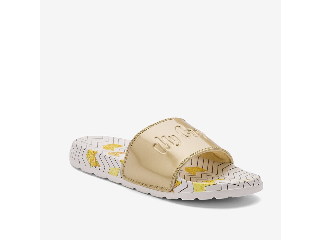 Pantofle Coqui CLEO Zig zag/Gold (Varianta produktu 36)
