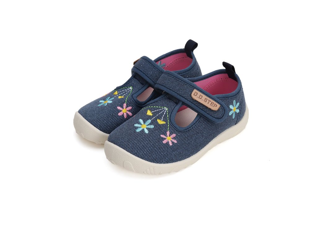 Plátěné barefoot balerínky D.D.step CSG-41133 Royal Blue (Varianta produktu 21)
