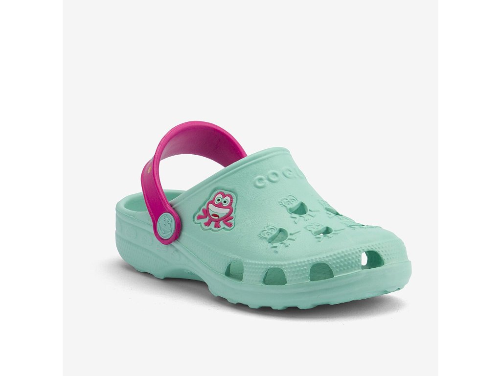 Sandálky Coqui Little Frog Lt.mint/Lt. fuchsia (Varianta produktu 27/28)