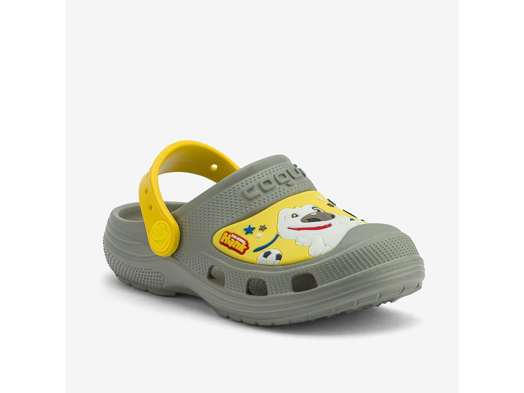 Sandálky Coqui MAXI Talking Tom and Friends Mid. grey/Yellow (Varianta produktu 21/22)