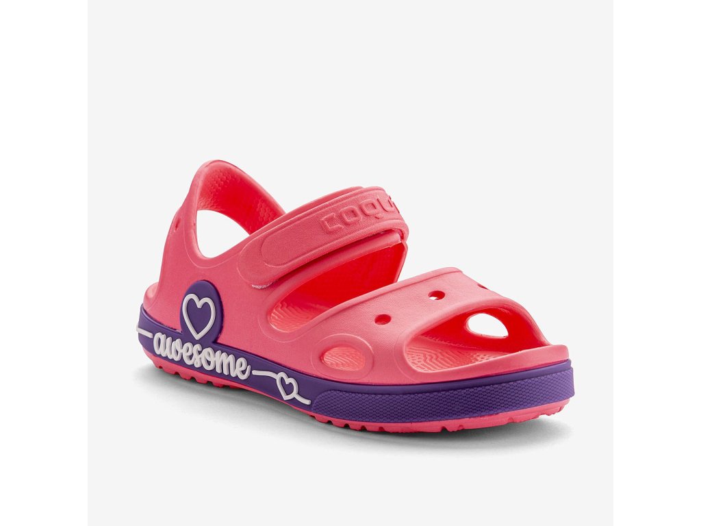 Sandálky Coqui YOGI New rouge/Dk.lila (Varianta produktu 22/23)