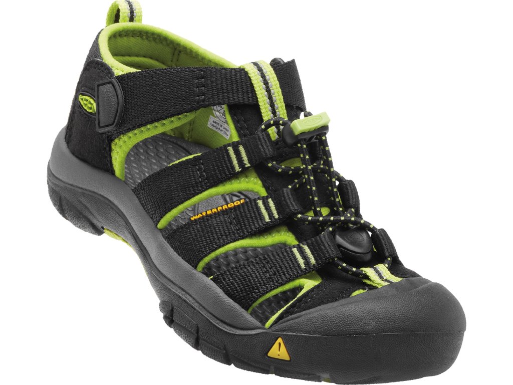 Sandály KEEN Newport H2 Jr black/lime green (Varianta produktu 38)