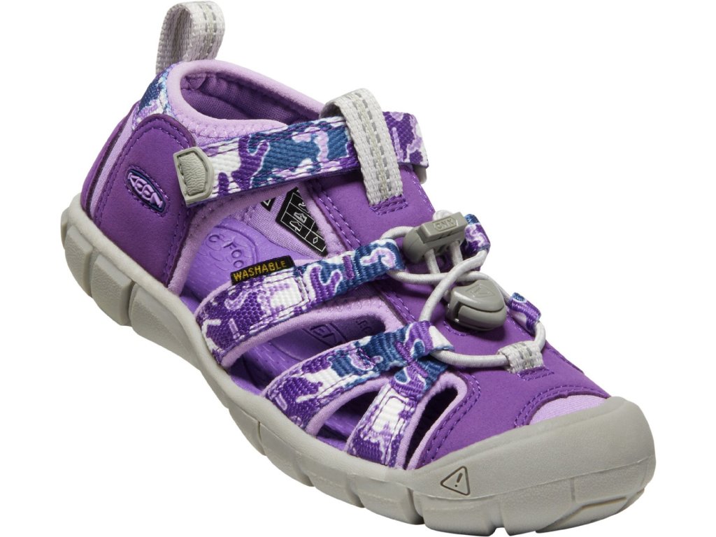 Sandály KEEN Seacamp II CNX K camo/tillandsia purple (Varianta produktu 27/28)