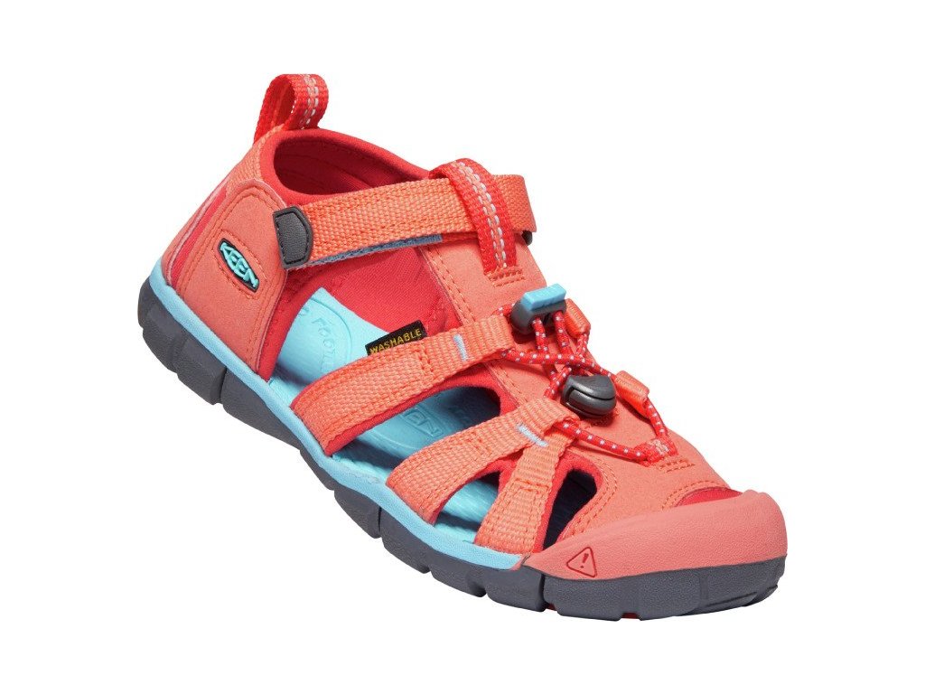 Sandály KEEN Seacamp II CNX K coral/poppy red (Varianta produktu 24)