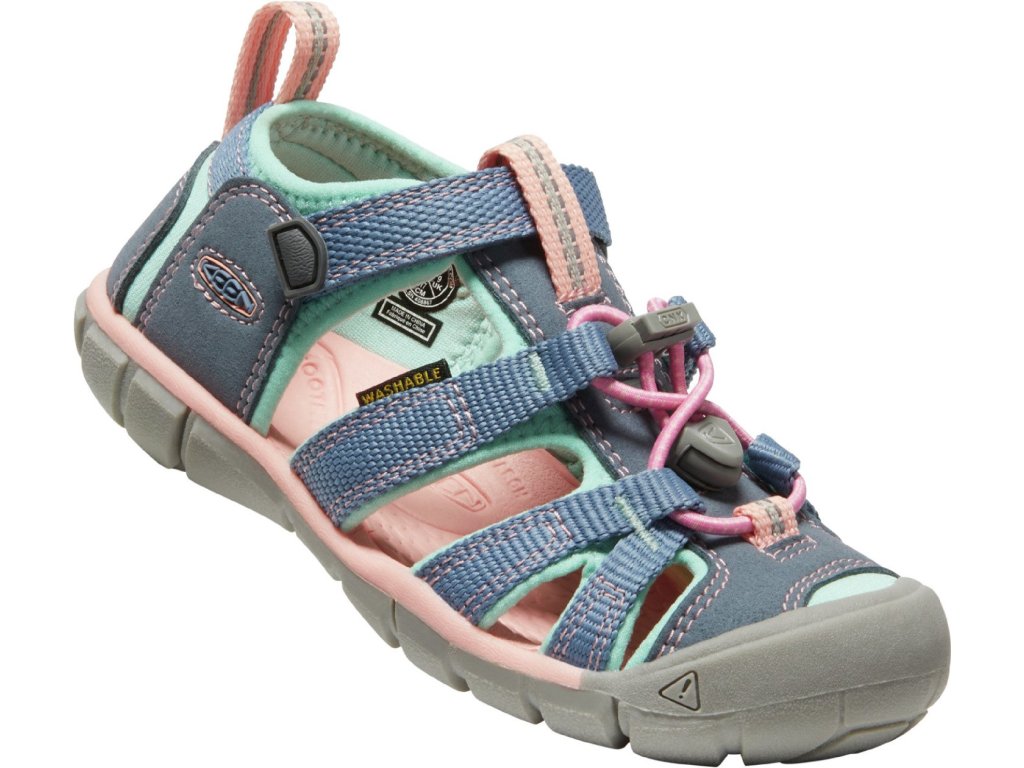 Sandály KEEN Seacamp II CNX K flint stone/ocean wave (Varianta produktu 27/28)