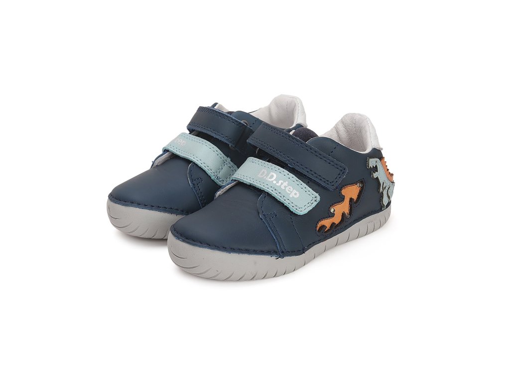 Svítící kožené boty D.D.step S050-41140A Bermuda Blue (Varianta produktu 34)